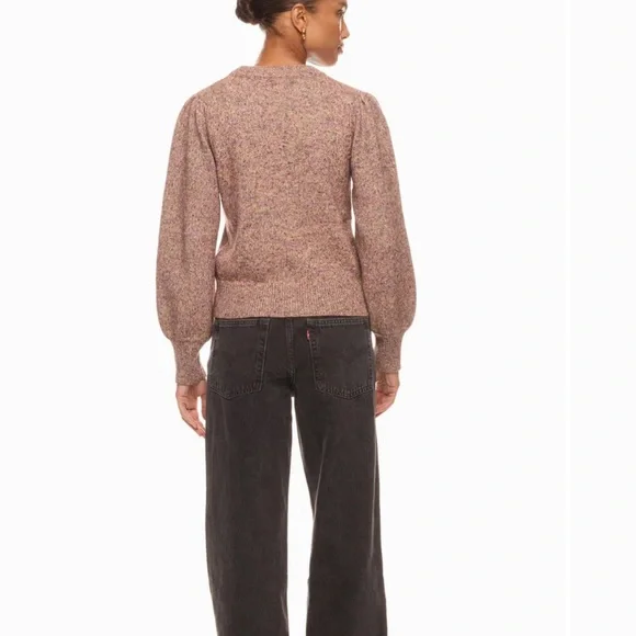 NWOT Marine Layer Women’s Alma Blouson Puff Sleeve Sweater Autumn Multi Small - Picture 7 of 14